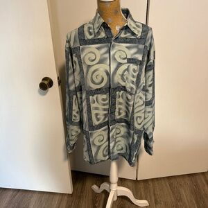 Vintage Monticerutti man’s long sleeve button-down shirt